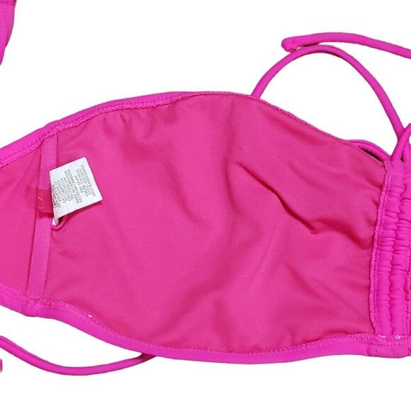 OP Bright Pink 2-pc Bandeau Bikini Set XLARGE - Picture 11 of 16